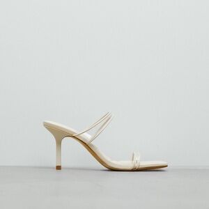 ZARA VINYL STRAPPY SANDALS